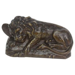 19th Century, Lion Animal Bronze