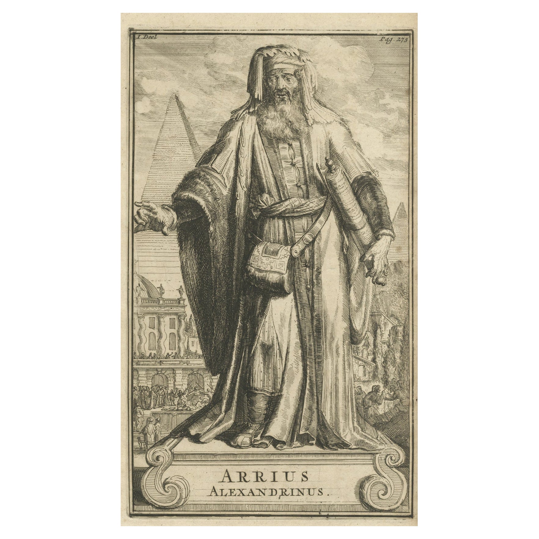 Christian Presbyter Arius 'Arrius' Alexandrinus of Alexandria, Egypt, 1701 For Sale