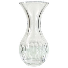 Vintage Waterford Crystal Open Carafe with Faceted Design, C. 1985