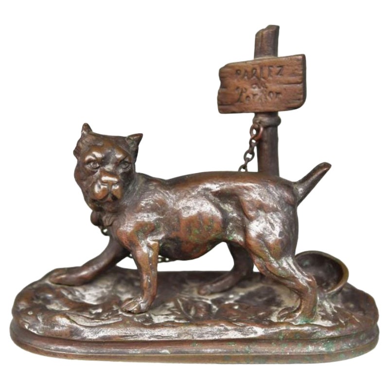 Animal Bronze Early 20th Century "Talk to the Doorman" For Sale