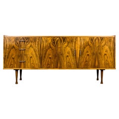 Restored Mid-Century Walnut Sideboard by Marian Grabiński 1960's