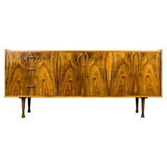 Restored Mid-Century Walnut Sideboard by Marian Grabiński 1960's 