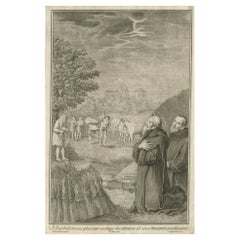 Antiker antiker Druck des Bartholomew- Apostels, 1762
