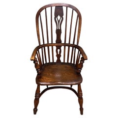 19th Century Victorian Country Oak Antique Windsor Chair