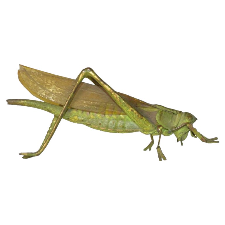 Grasshopper viennois en bronze du 19ème siècle
