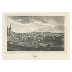 Impression ancienne de Bucha en Allemagne, c.1840