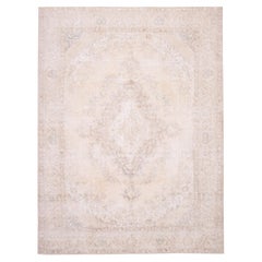 Persischer Täbris-Teppich aus den 1930er Jahren, neutral, 9'x12'