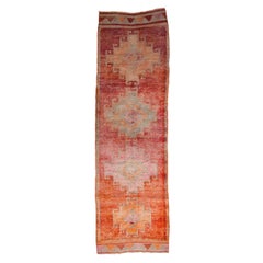 Retro Distressed Kurd Rug Runner