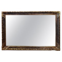 Carved Giltwood Frame Rectangular Wall Mirror