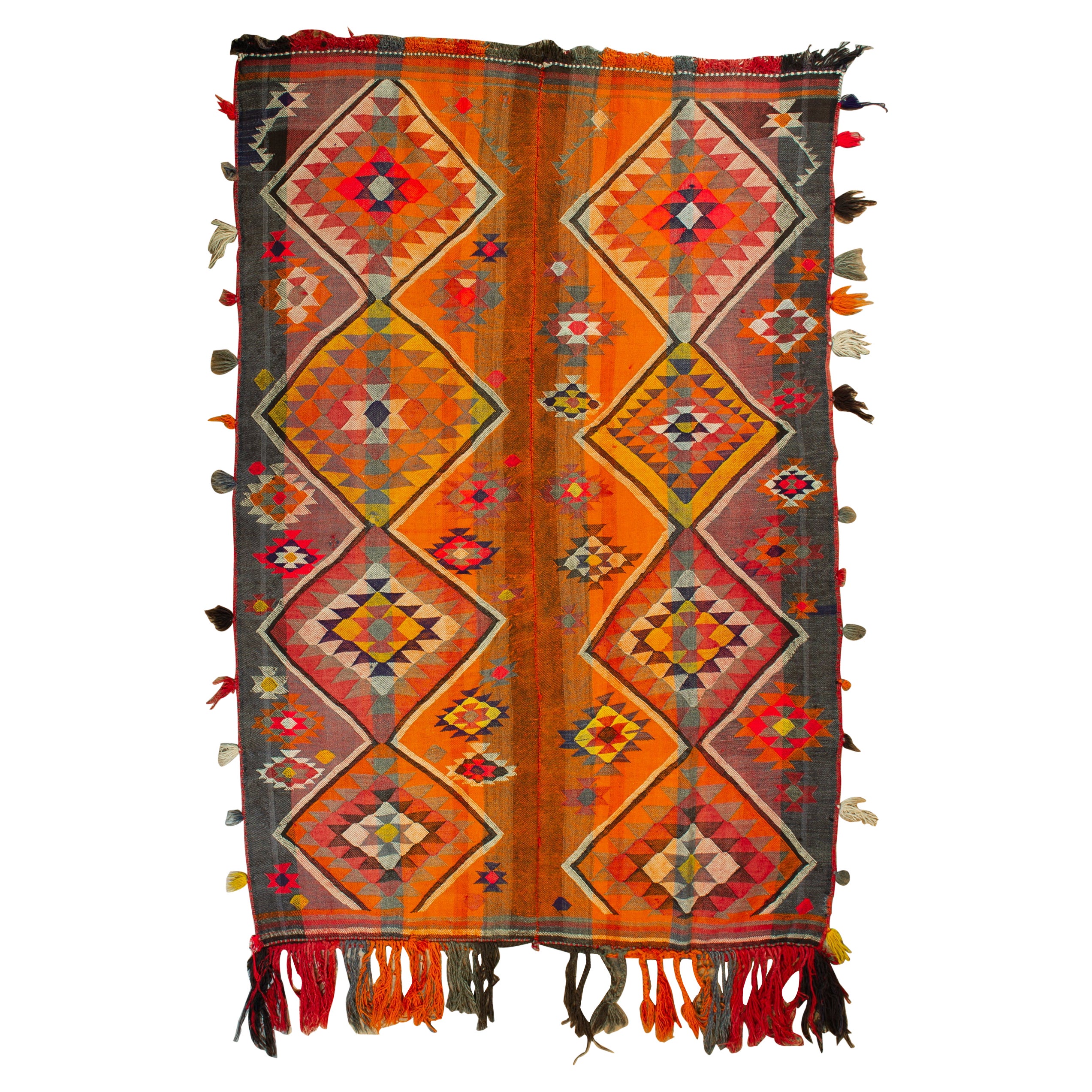 Nomadic Polychrome Flatwave Rug or Entrance to the Nomad Tent