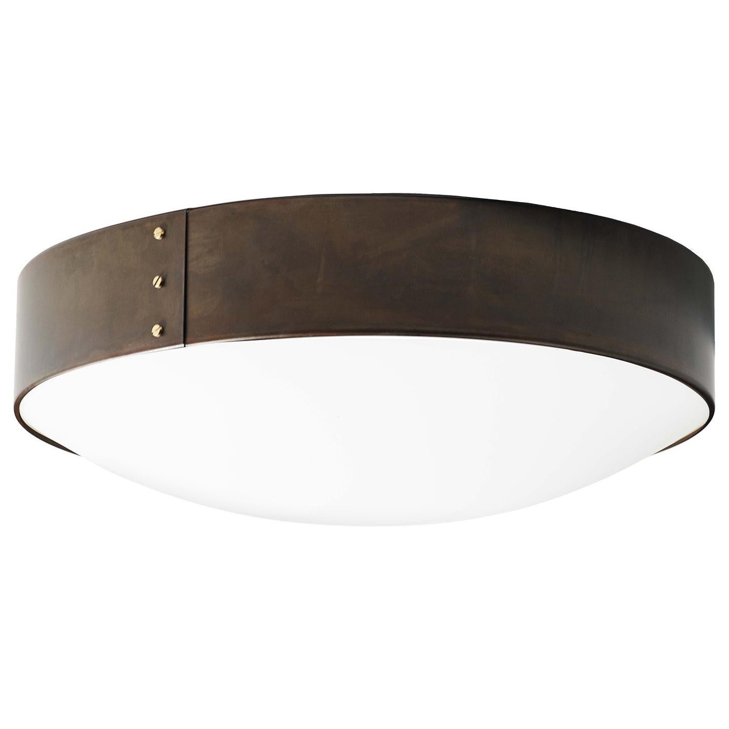 Konsthantverk Svep Large Iron Oxide Ceiling Lamp