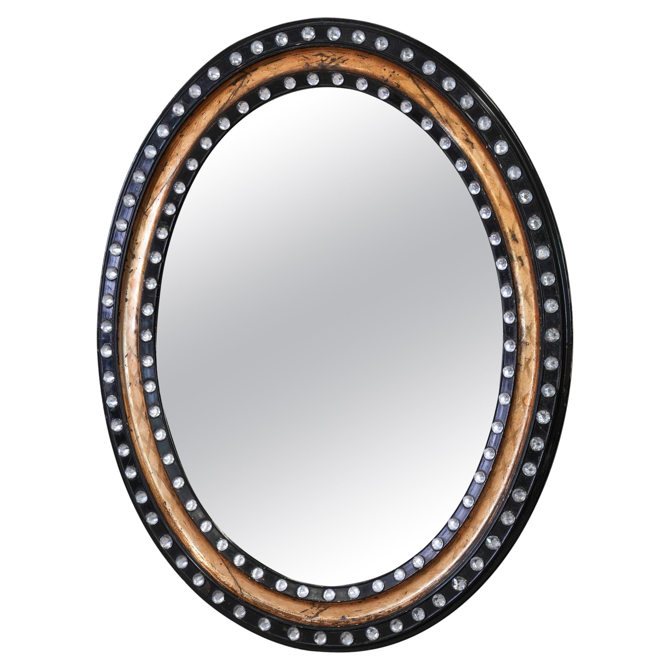 19th Century Irish, Lacquer and Gilded Mirror at 1stDibs