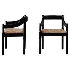 Vico Magistretti "Carimate" Pair of Dining Chairs for Cassina, 1960