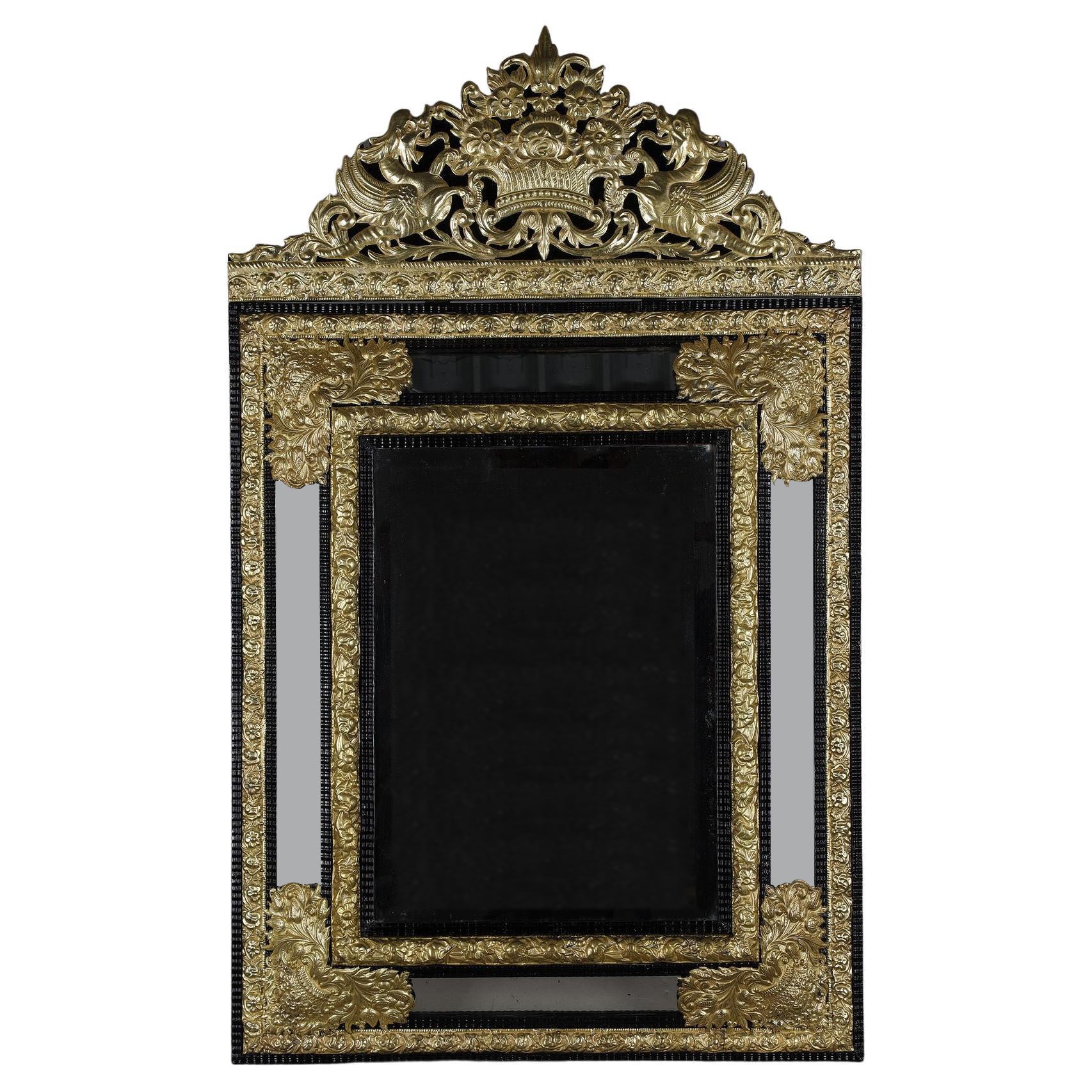 Miror im Louis XIV.-Stil mit Klappverschlüssen