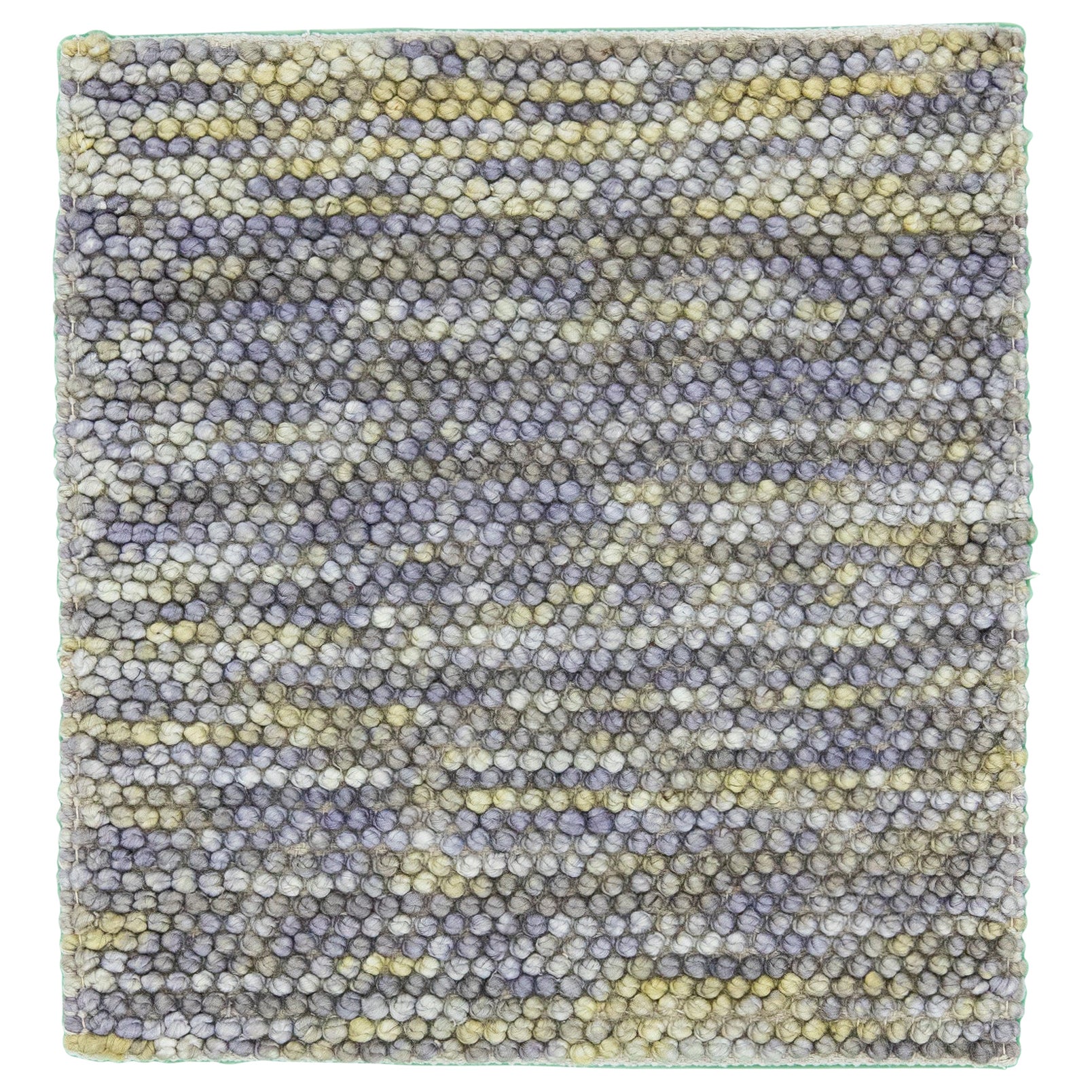 Modern Texture Handmade Custom Multicolor Wool Rug