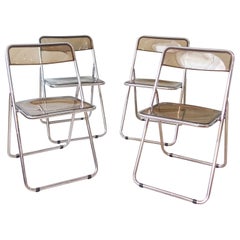 Set of "Plia" Chairs by Giancarlo Piretti for Castelli, 1970's