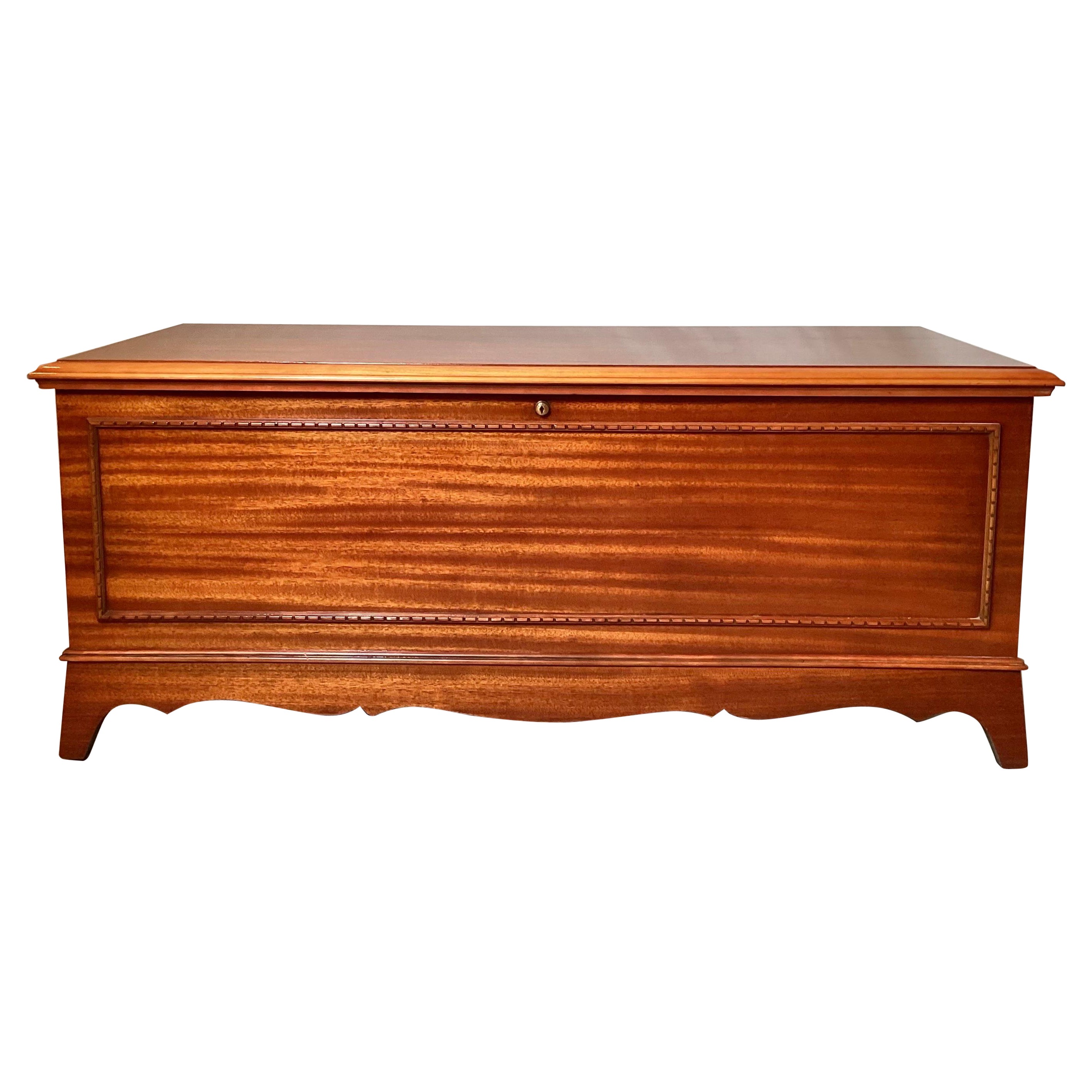 Mid-20th Century Mahogany and Cedar Blanket Chest