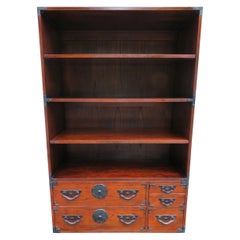 Unusual Baker Chinoiserie Modular Chest Bookcase Shelf Mid-Century Modern