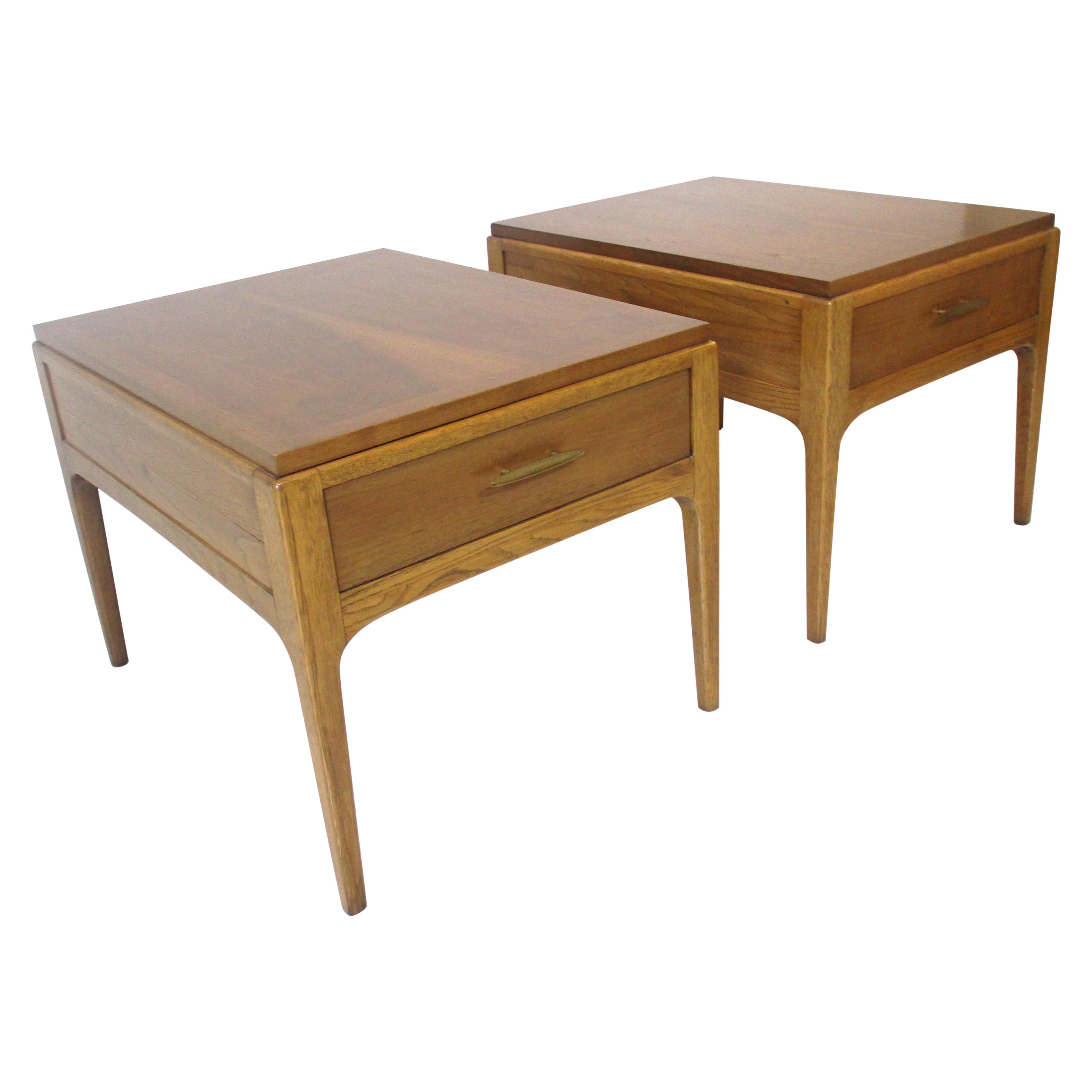 Mid Century Rhythm Walnut End Tables for Altivista Lane