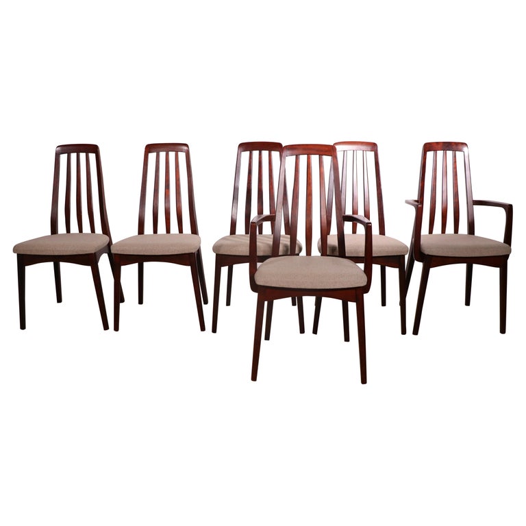 Set of 6 Danish Modern Dining Chairs in Rosewood by Skovby Mobelfabrik For Sale