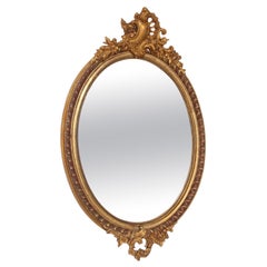 19th Century French gilt wall mirror