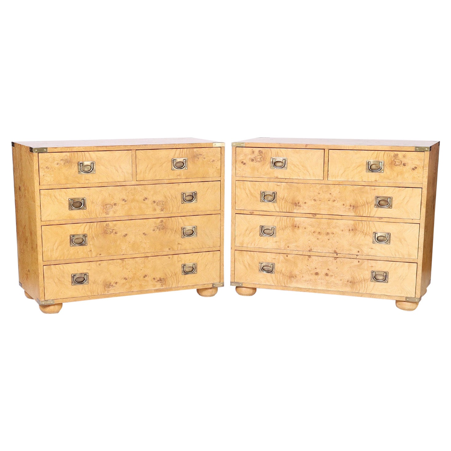 Pair of Campaign Style Chests