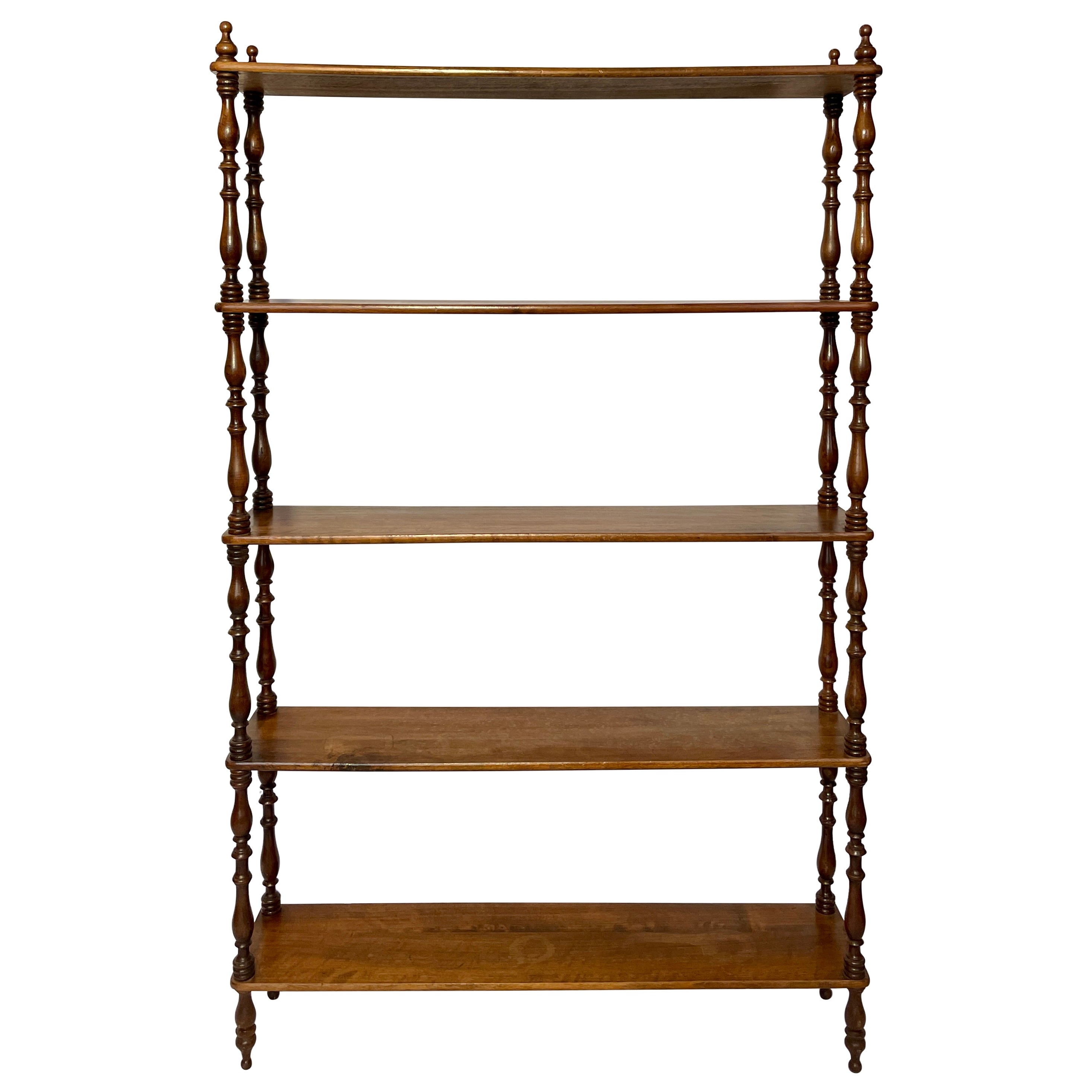 Antique French Walnut "Whatnot" Étagère, circa 1900's For Sale