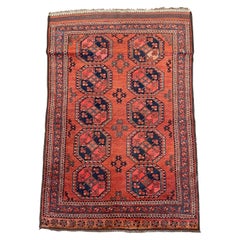 Antique Turkmen Ersari Rug circa 1900 