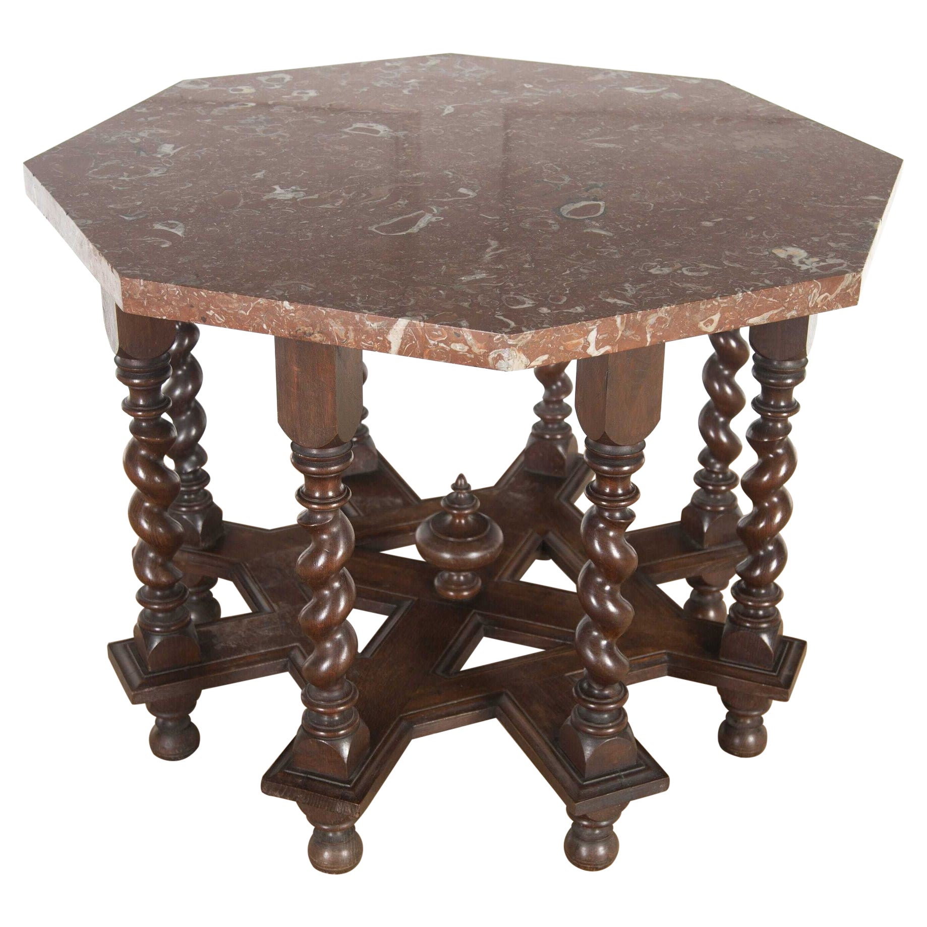 Continental Centre Table with Marble Top