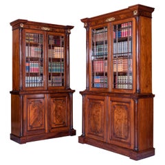 Pair of Early 19th Century Mahogany Bookcases Attributed to Gillows of Lancaster