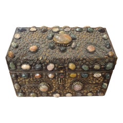Vintage Moorish Agate Encrusted Box