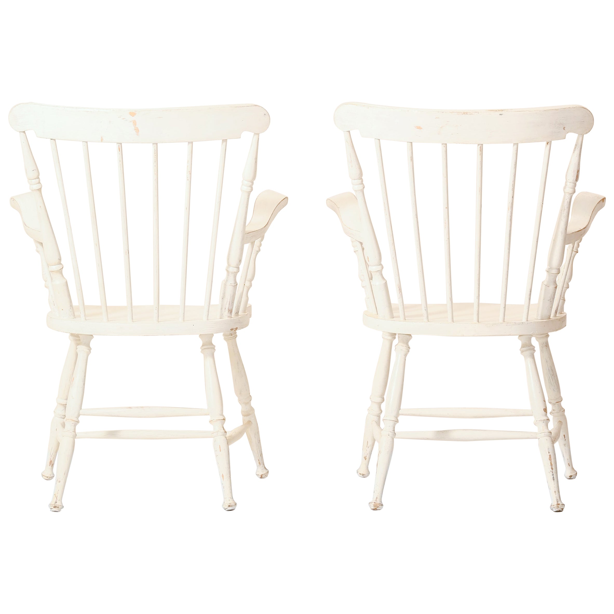 Scandinavian-Style White Chairs
