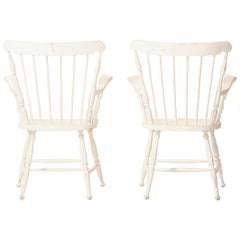 Used Scandinavian-Style White Chairs
