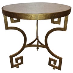 Antique Gilt Gold Marble Table