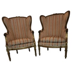 Pair of Wing Chairs Lousi XVi