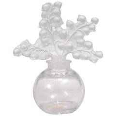 Lalique 'Clairefontaine' Art Glass Perfume Bottle 