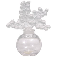 Lalique 'Clairefontaine' Art Glass Perfume Bottle