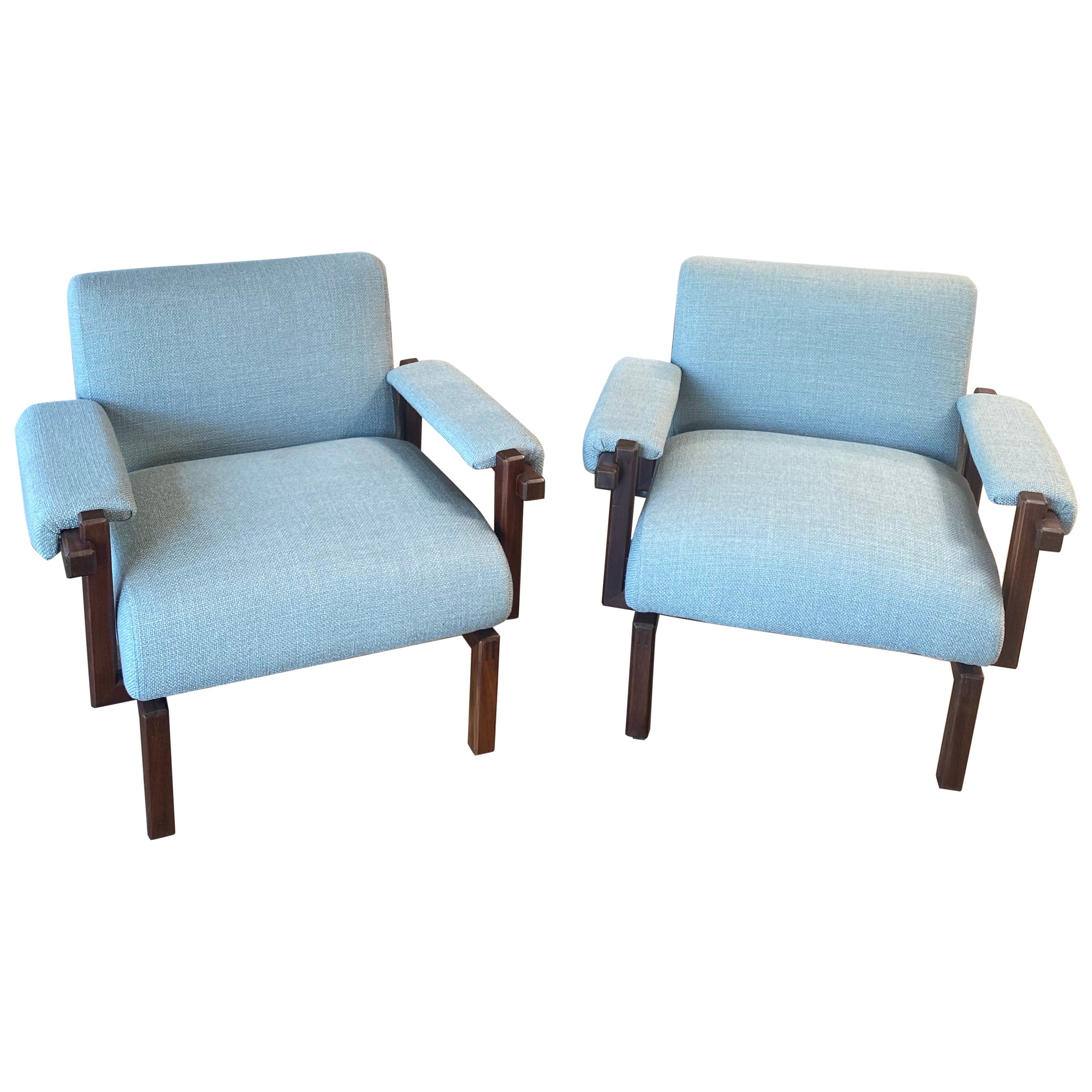 Ein Paar Sessel aus der Mitte des Jahrhunderts von Raffaella Crespi, Italien, 1960er Jahre