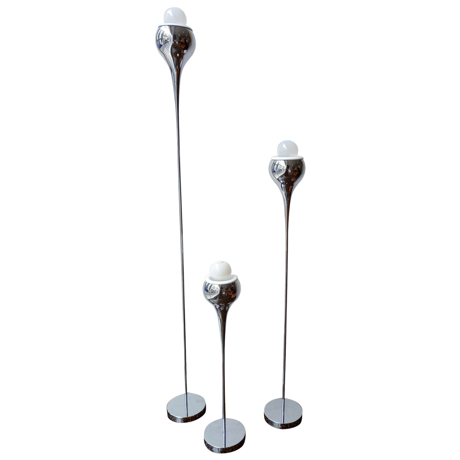 Mid-Century Table Lamps / Floor Lamps Att. Angelo Brotto, Set of 3