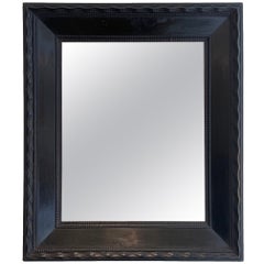 Flemish Ebonised Ripple Frame Mirror