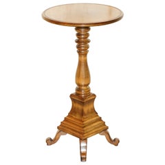 Fine English Made JB Wright Cabinet Maker Regency Revival Side End Lamp Table