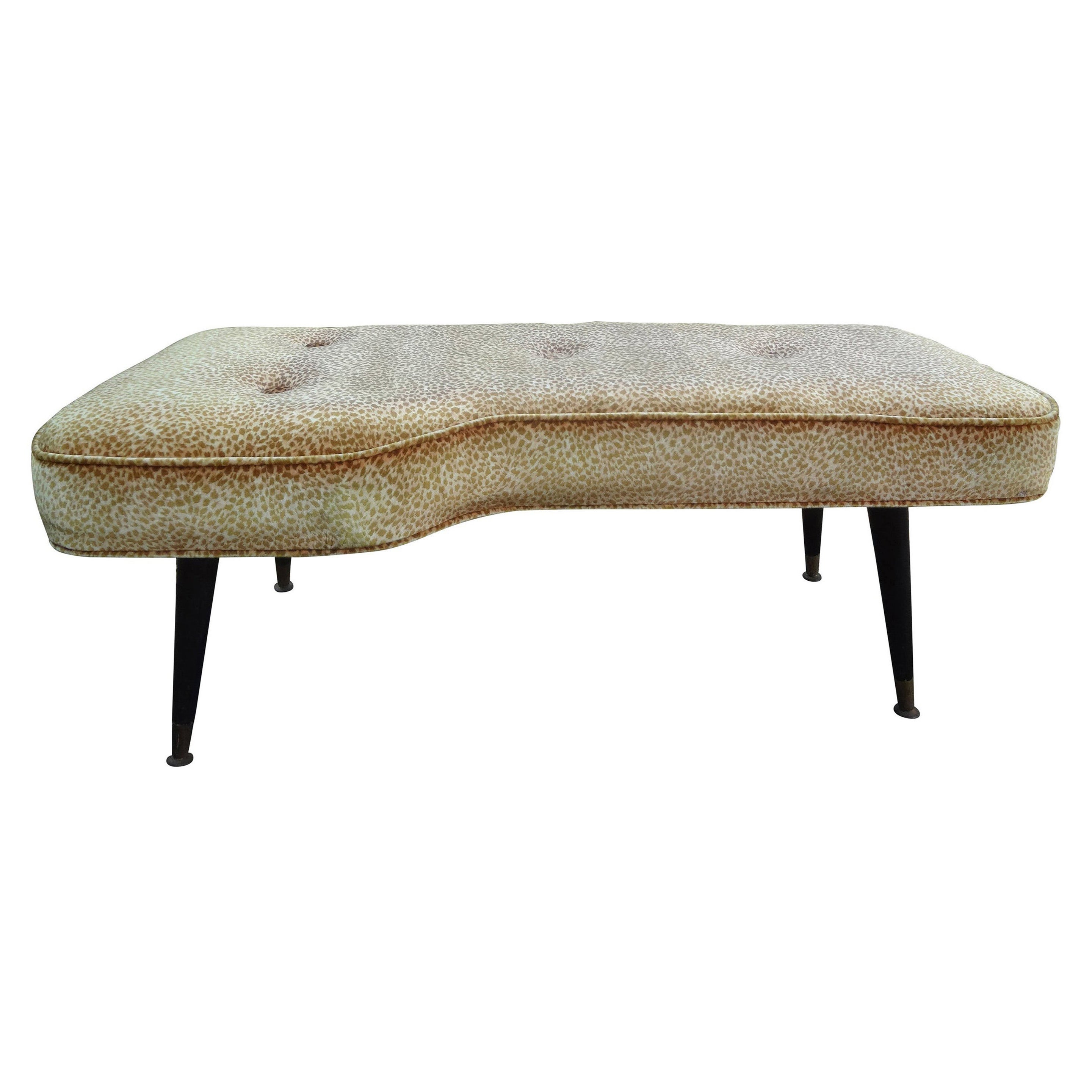 French Modern Curved Bench After André Arbus For Sale