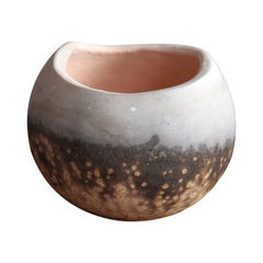 Raaquu Hikari Raku-Keramikvase - Obvara - Handgefertigte Keramik, Malaysia