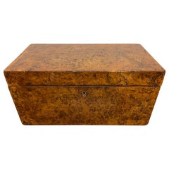 19th Century, English Regency Burl Wood Veneered Box