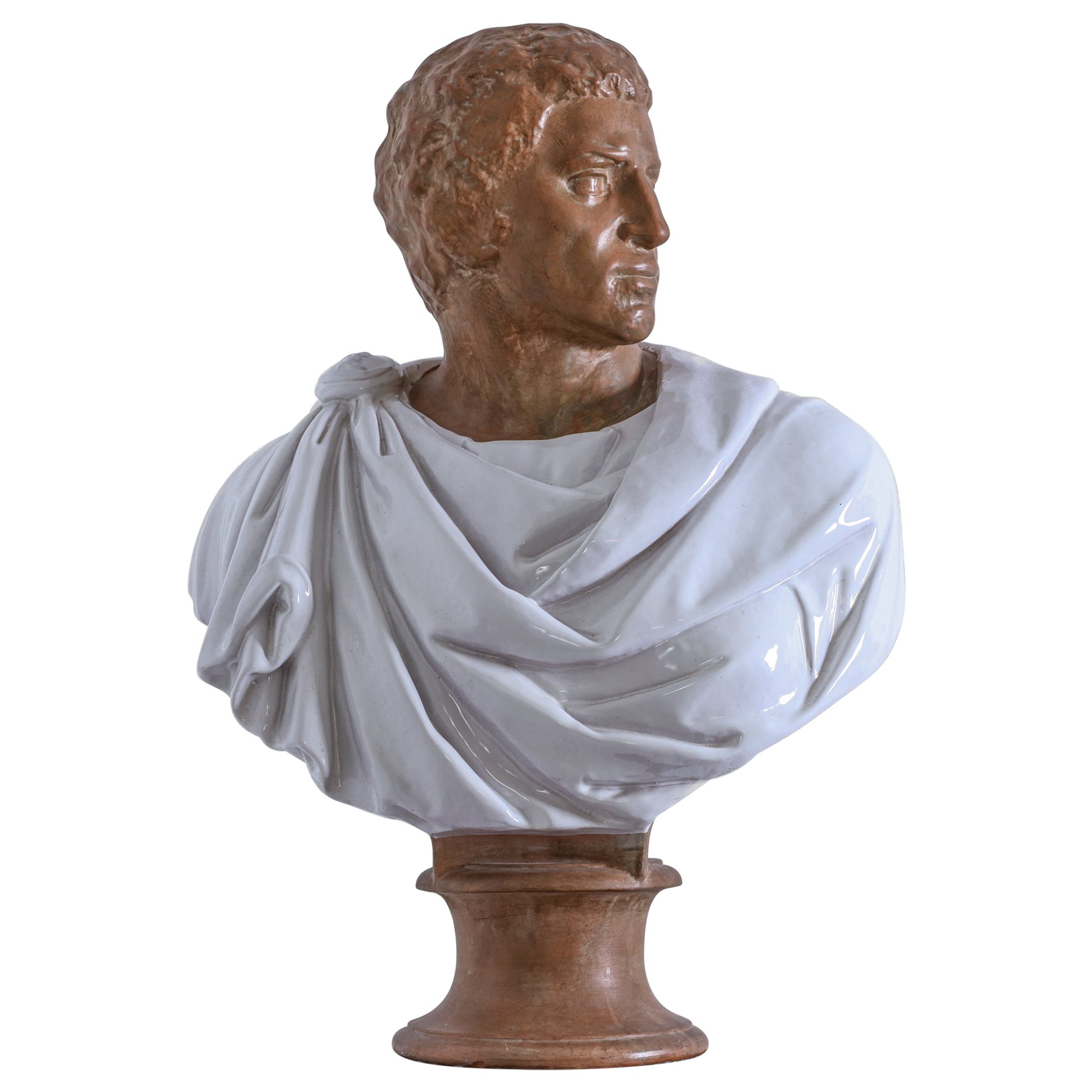 Terracotta Bust of Roman Emperor