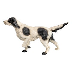 Early Hubley Large Cast Iron Setter Pointer Sporting Dog Doorstop
