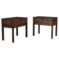 Handcrafted Walnut & Oak End / Bedside Tables
