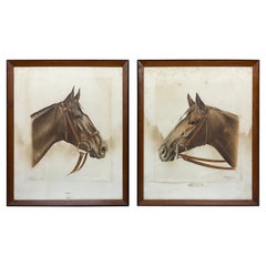 Two Vintage Horse Print