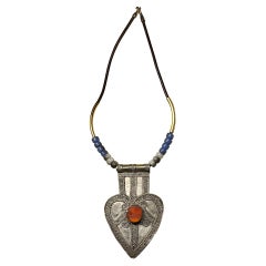 Used Turkaman Tribal Silver Jewelry Choker