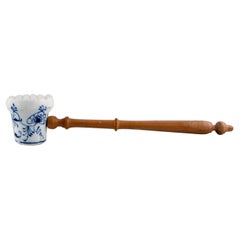 Presumably Meissen Blue Onion Meat Hammer in Hand-Painted Porcelain